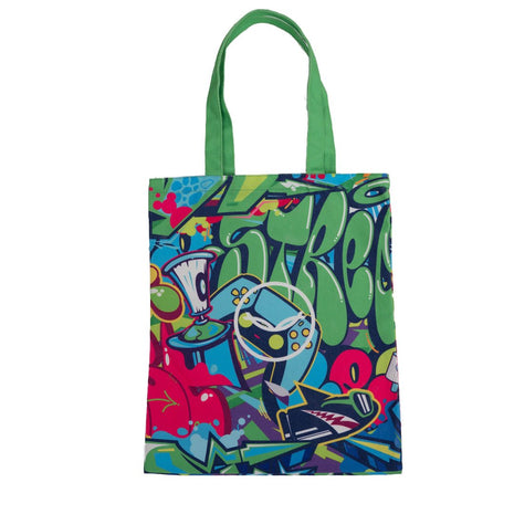 SuperNjero Graphic Multi-Colored Tote Bag