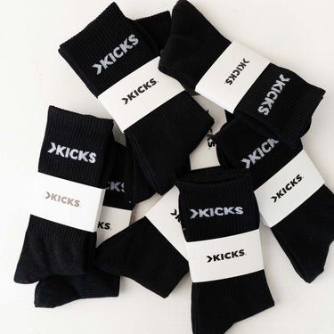 Kicks Crew Socks - Black Kicks Kenya
