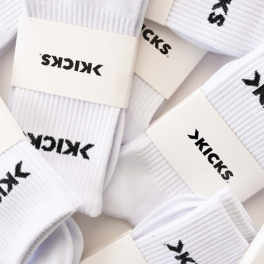 Kicks Crew Socks - White Kicks Kenya
