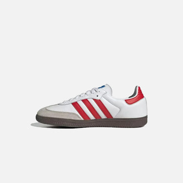 Adidas Samba - White/ Red / Grey