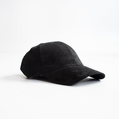Vintage-Black Suede Trucker Hat