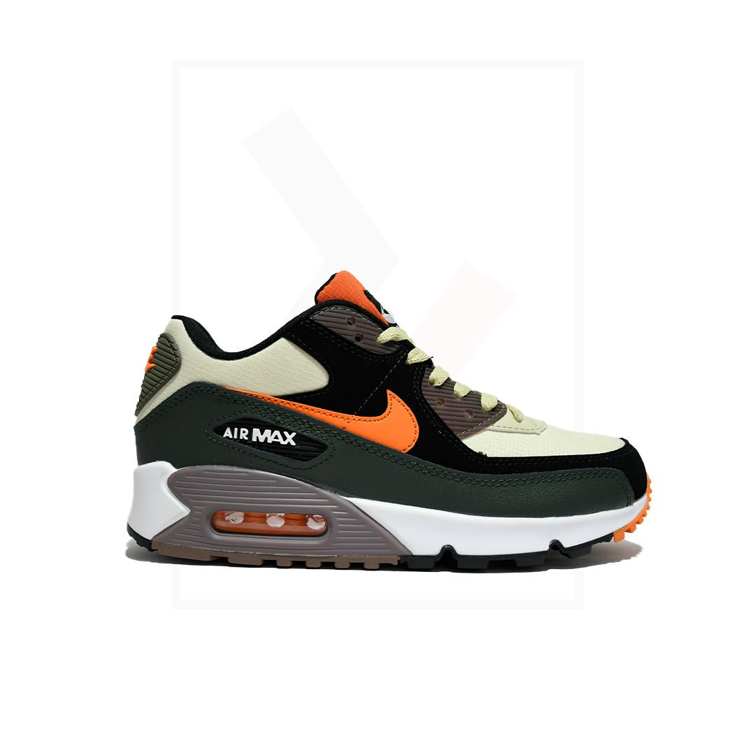 Nike Men Air Max Essential Orange Airmax 90 Dark Army Tweed/olive