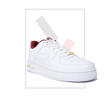 Air Force 1 "Just Do It" - White/ Burgundy Kicks Kenya