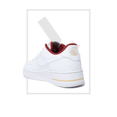 Air Force 1 "Just Do It" - White/ Burgundy Kicks Kenya