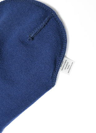 Restyle Front Patch Beanie Hat - Navy Blue