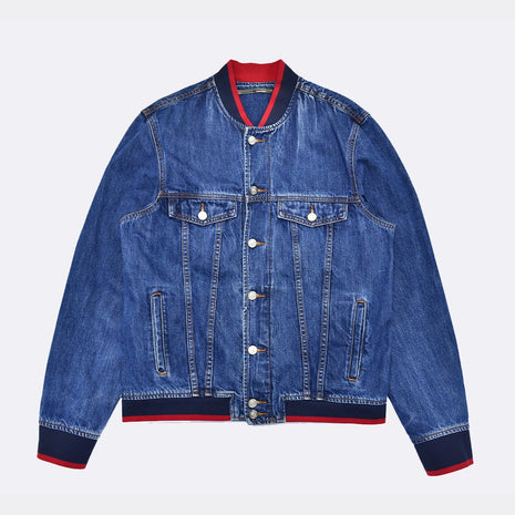 Vintage-Kenzo Paris Denim Bomber Jacket