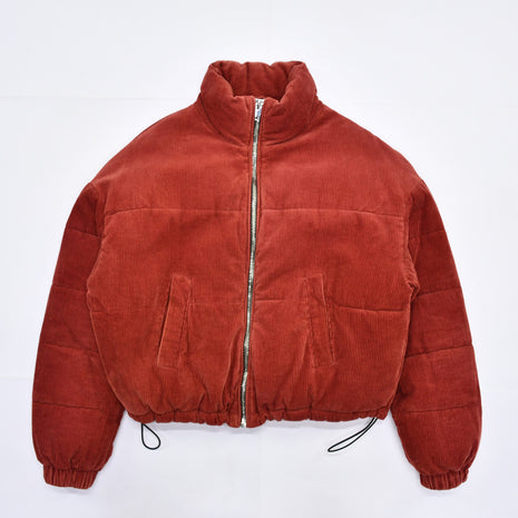 Vintage-Bershka Padded Corduroy Jacket