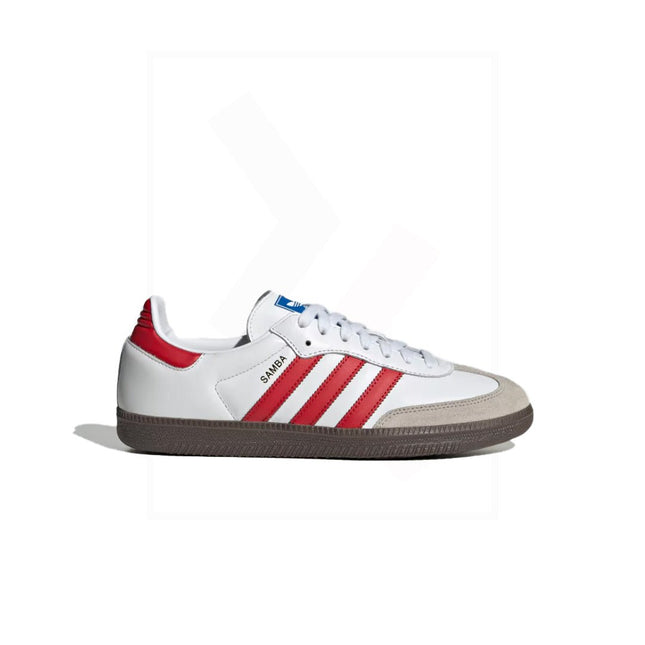 Adidas Samba - White/ Red / Grey