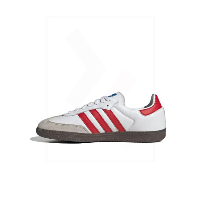 Adidas Samba - White/ Red / Grey