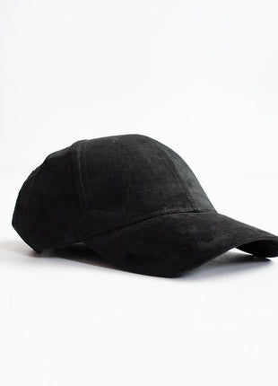 Vintage-Black Suede Trucker Hat
