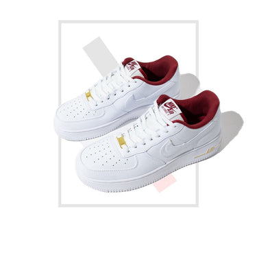 Air Force 1 "Just Do It" - White/ Burgundy Kicks Kenya
