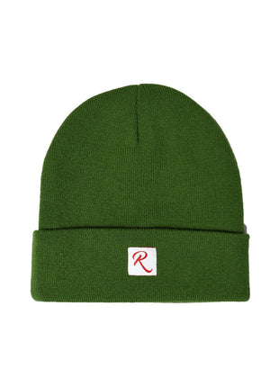 Restyle Front Patch Beanie Hat - Green