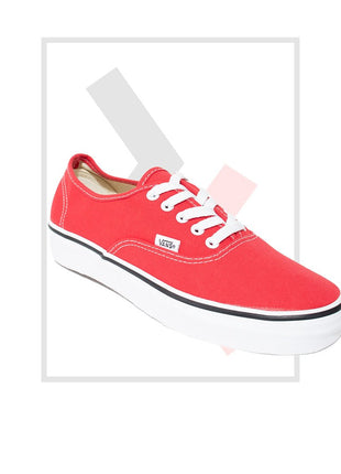 Authentic Vans - Red/ White